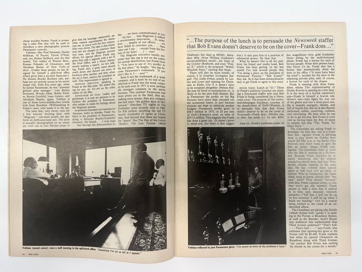 The Apprenticeship of Frank Yablans